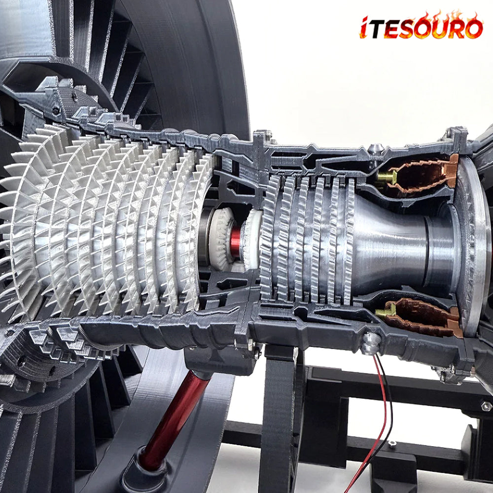 NIKOLATOY® Highly restored Rolls Royce Trent 900 turbofan engine model (55cm/22in)