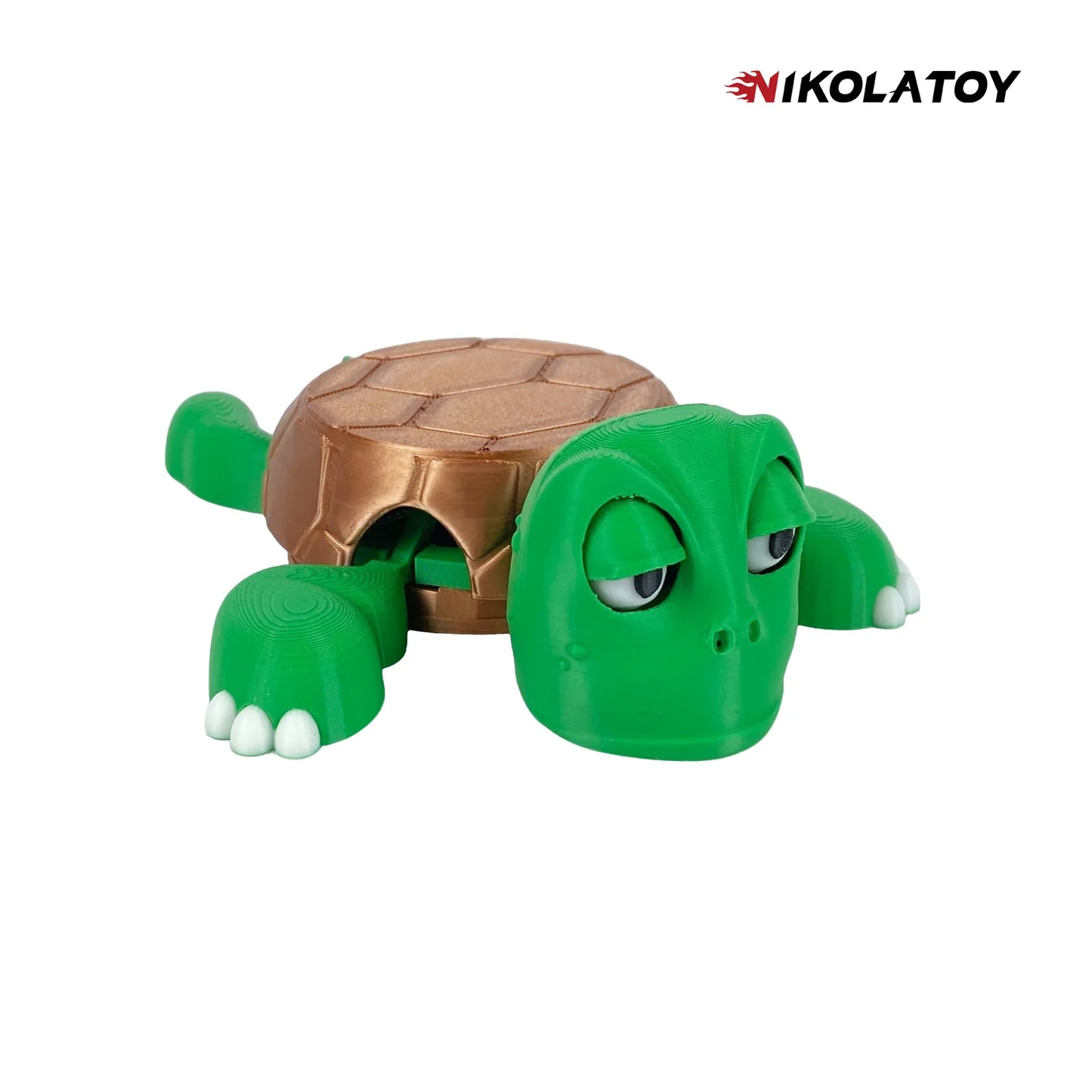 NIKOLATOY®Funny 3D printed turtle cup pad