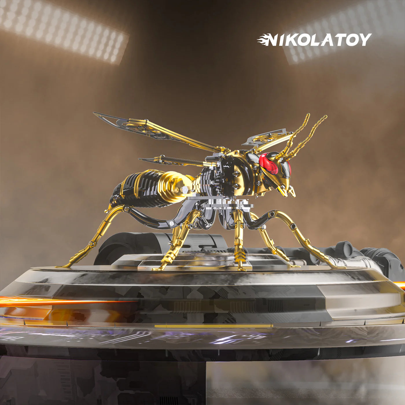 NIKOLATOY® Mechanical species - Bumblebee (3D metal puzzle)