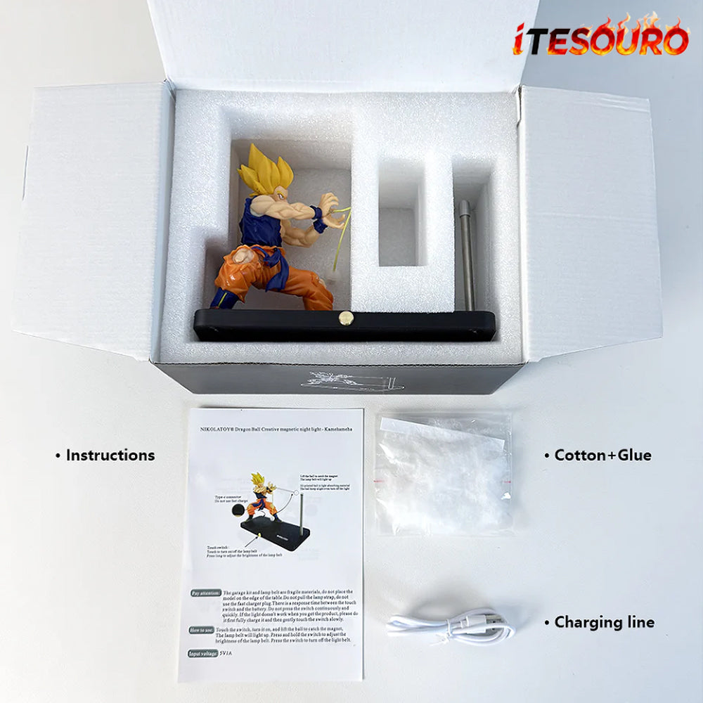 NIKOLATOY® New Dragon Ball Creative magnetic night light - Kamehameha