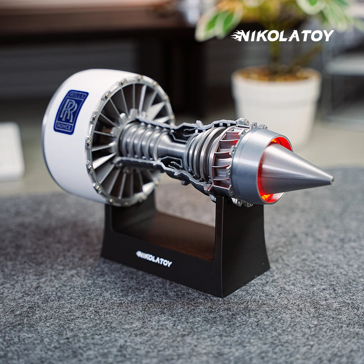 NikolaToy™ All New TR900 Turbofan engine model (23cm / 9in)