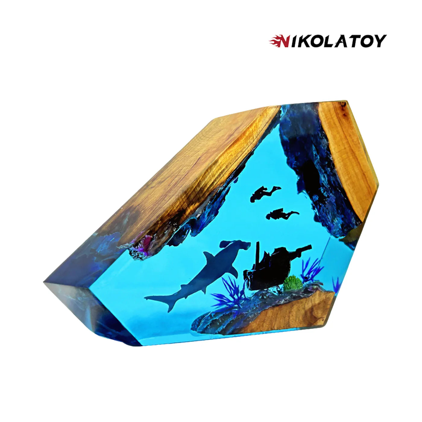 NIKOLATOY®Creative Resin Night Light Desktop Ornament - The underwater world