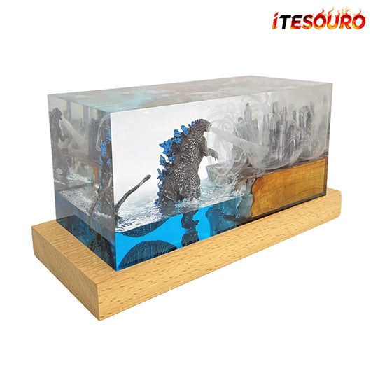 NIKOLATOY®Creative Resin Night Light Desktop Ornament - Godzilla