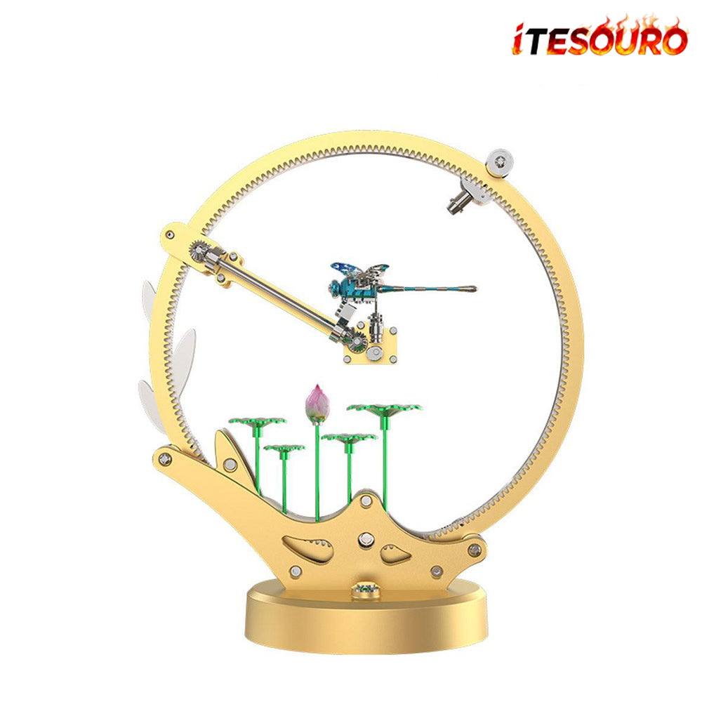 NIKOLATOY® Teching Flying Dragonfly Kinetic Sculpture 3D Metal Model DIY Kits
