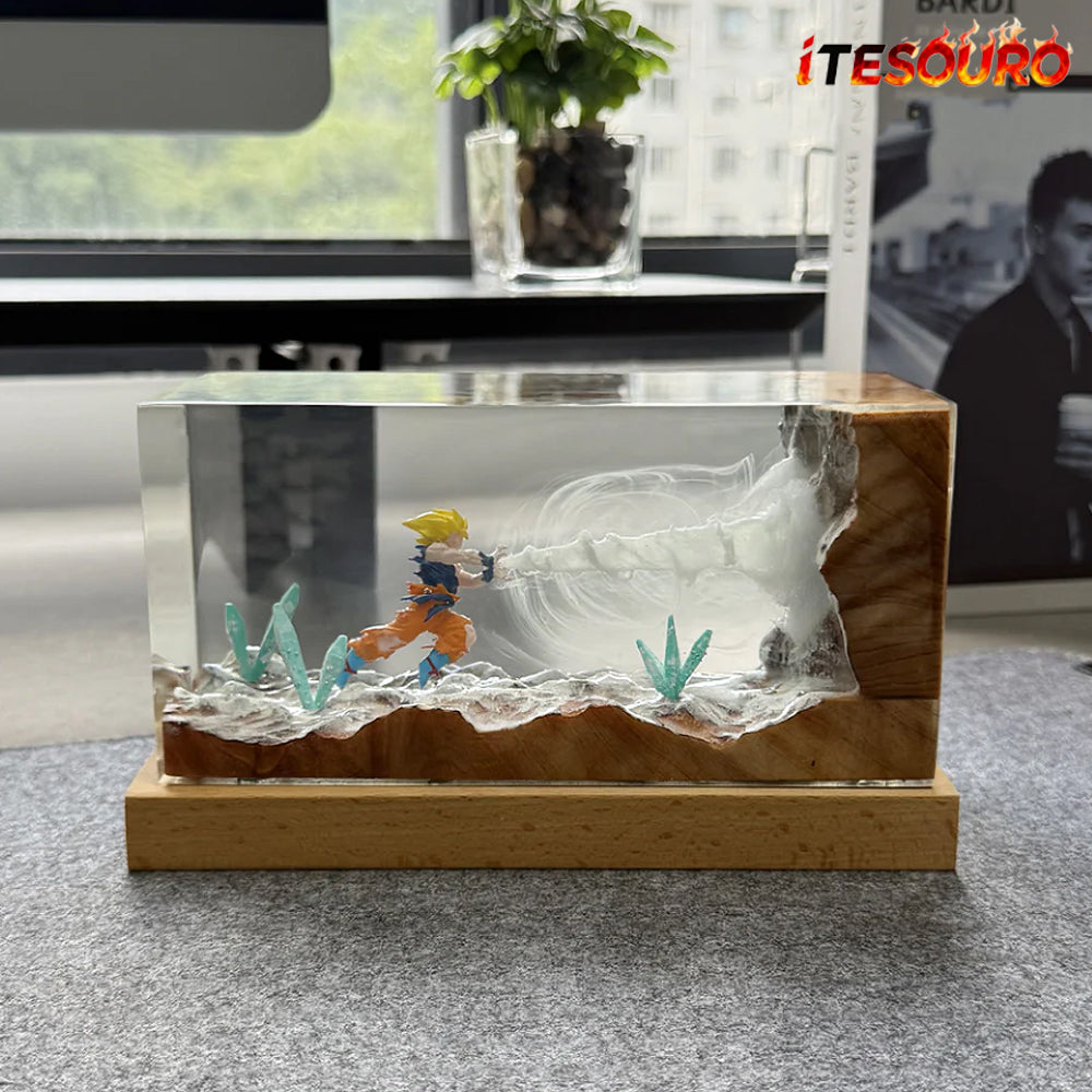 NIKOLATOY®Dragon Ball Z Kakarot Resin RGB Night Light Desktop Decoration
