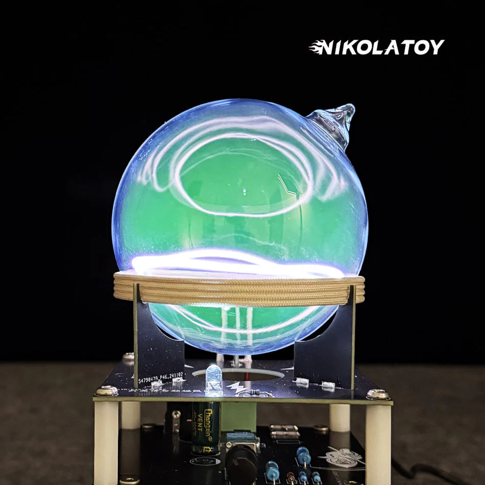 NIKOLATOY® Circular oscillation ion ring xenon glass sphere