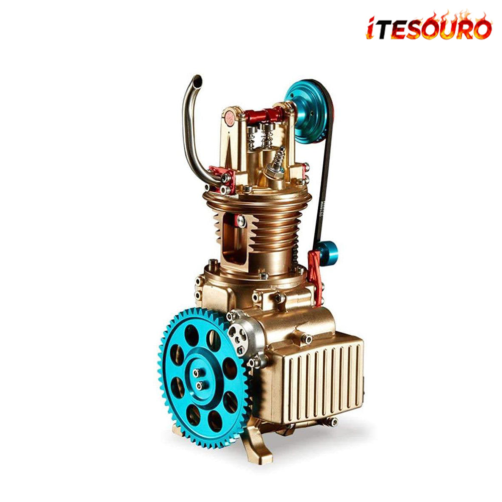 NIKOLATOY® TECHING All-metal Craftsmen Mini Single-cylinder High Challenge Assembled Model Kits