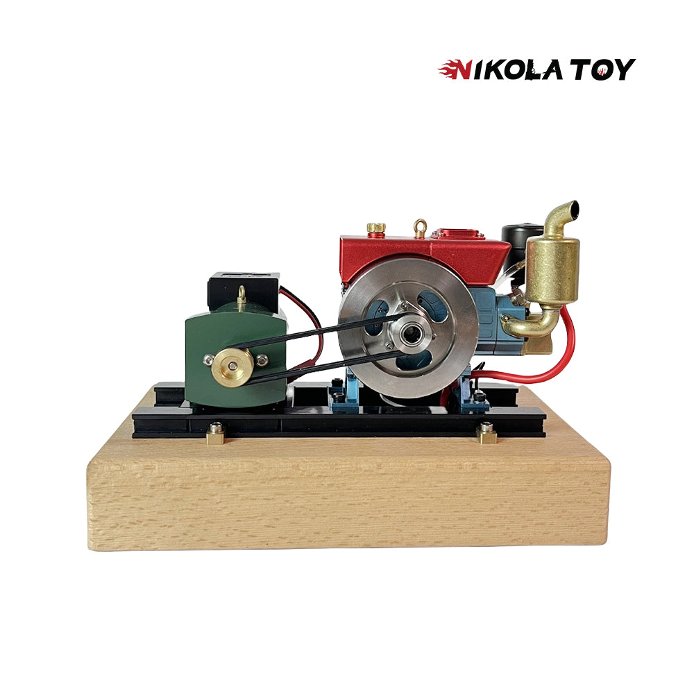 NikolaToy™ MUSA 1/8 2.6cc Mini Single-Cylinder Gas Powered Motor 4-Stroke Engine Model