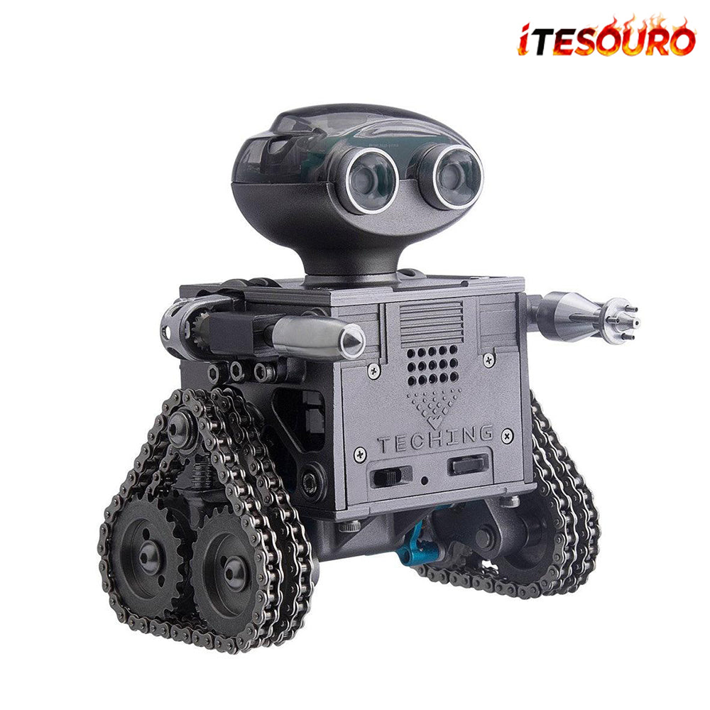 NIKOLATOY® TECHING 160PCS Metal Remote Control Tank Robot Building Kits Bluetooth Speaker