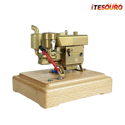 NikolaToy™ MUSA 1/8 2.6cc Mini Single-Cylinder Gas Powered Motor 4-Stroke Engine Model
