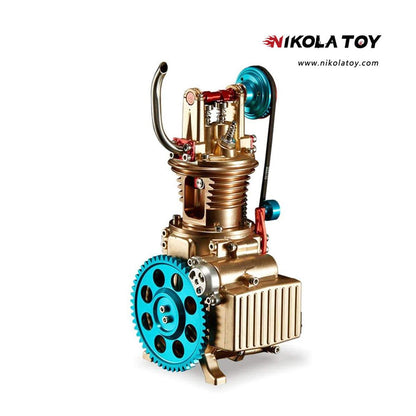 NIKOLATOY® TECHING All-metal Craftsmen Mini Single-cylinder High Challenge Assembled Model Kits
