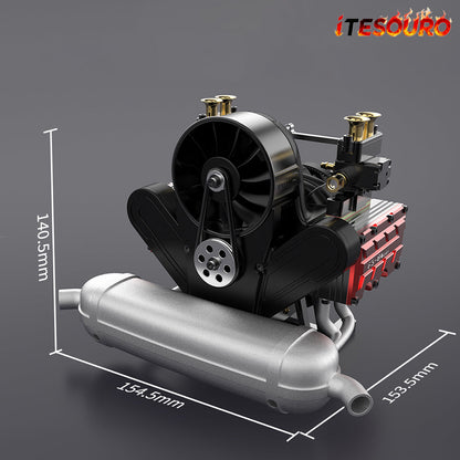 TOYAN 14cc Horizontally Opposed 4-Stroke Nitro Model DIY Engine Kits