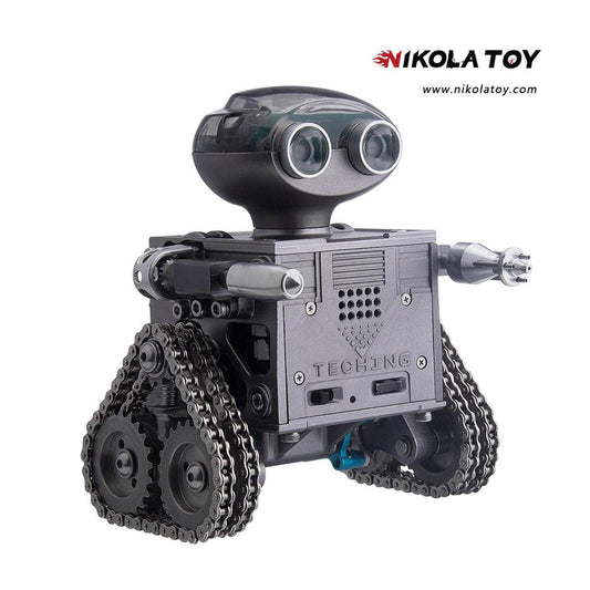 NIKOLATOY® TECHING 160PCS Metal Remote Control Tank Robot Building Kits Bluetooth Speaker