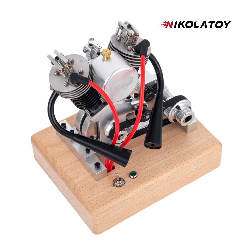 NIKOLATOY® 2025 New Miniature Harley Davidson V2 Real Engine Model