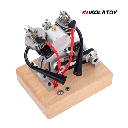 NIKOLATOY® 2025 New Miniature Harley Davidson V2 Real Engine Model