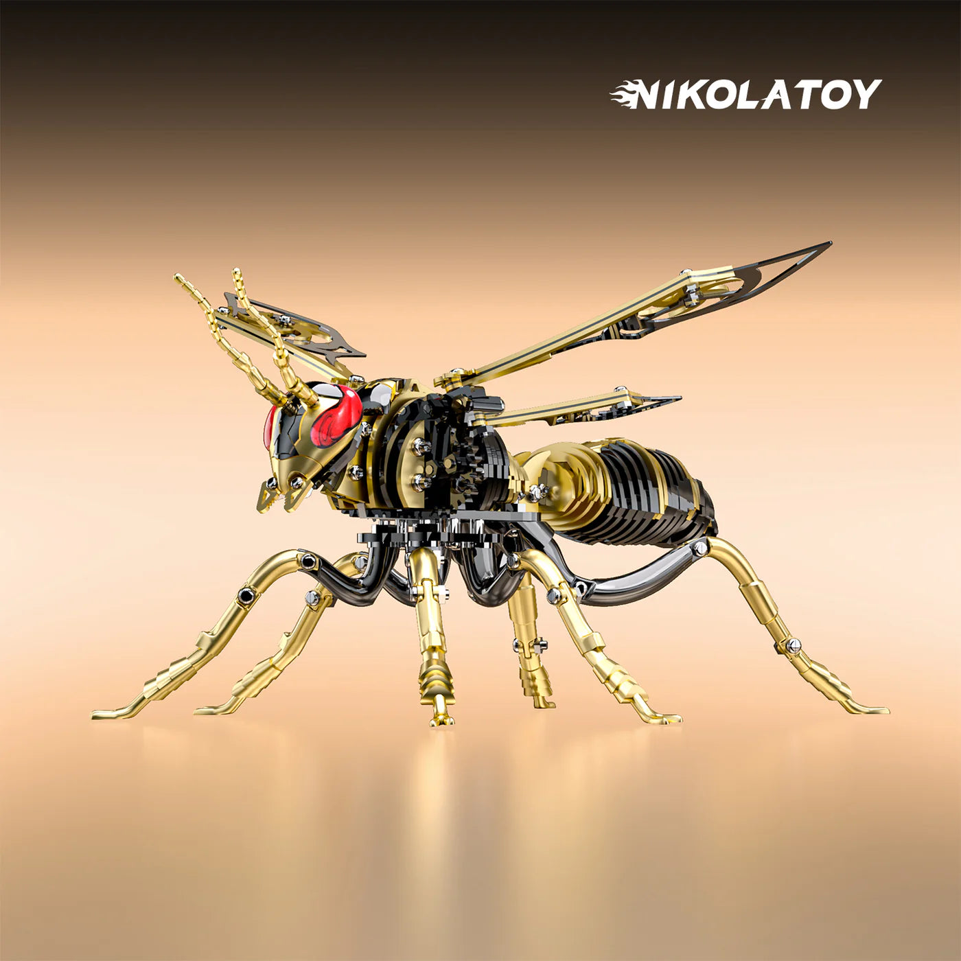 NIKOLATOY® Mechanical species - Bumblebee (3D metal puzzle)