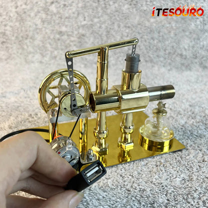 NikolaToy™ Stirling engine model - power generation+LED light