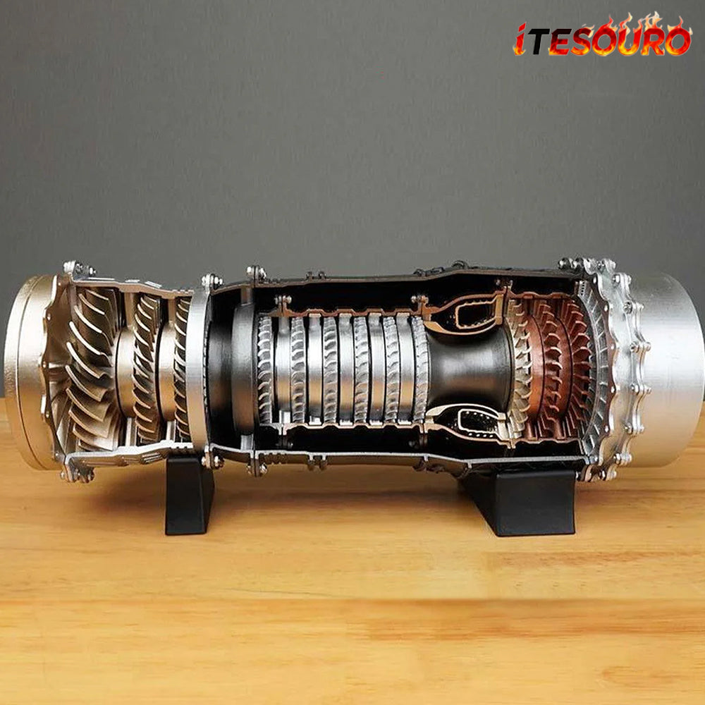NIKOLATOY® WS-15 Fighter Turbofan Engine Model DIY Assembly Kits 150+ PCS