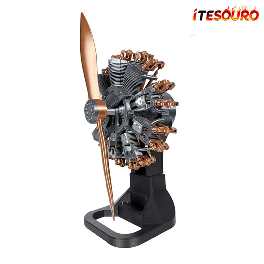 NIKOLATOY®Highly restored 9-cylinder Radial engine model