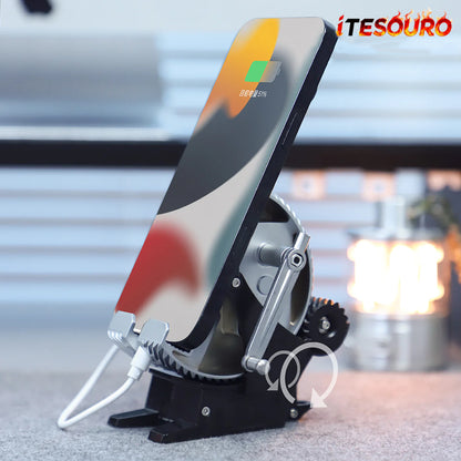NIKOLATOY®Alloy mechanical multifunctional rechargeable mobile phone holder