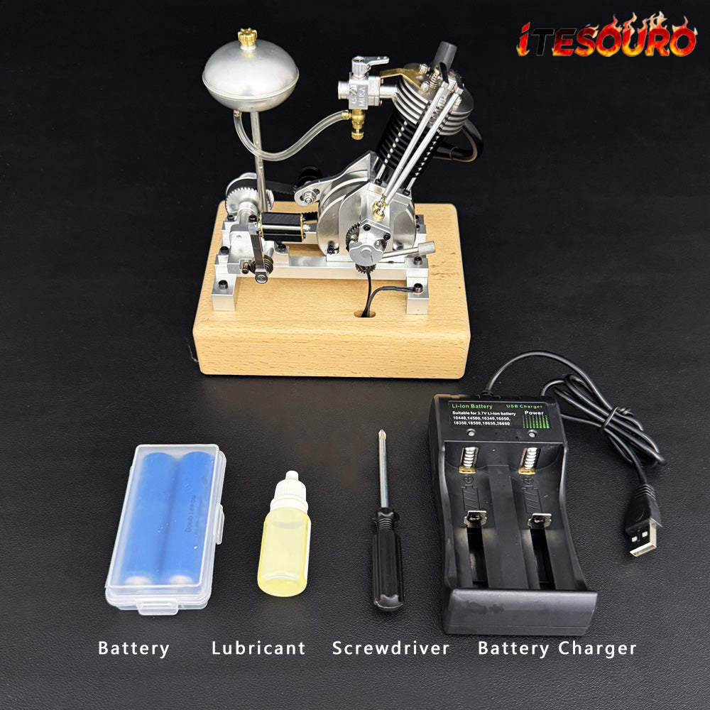 NIKOLATOY®Miniature motorcycle single cylinder engine