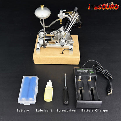 NIKOLATOY®Miniature motorcycle single cylinder engine