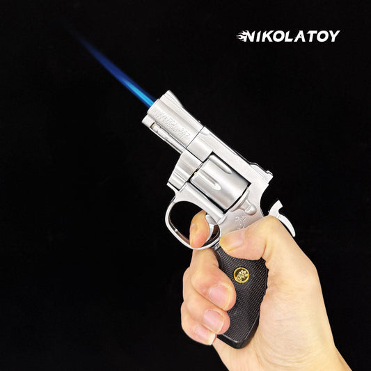NIKOLATOY® New revolver lighter with 3 gun barrels