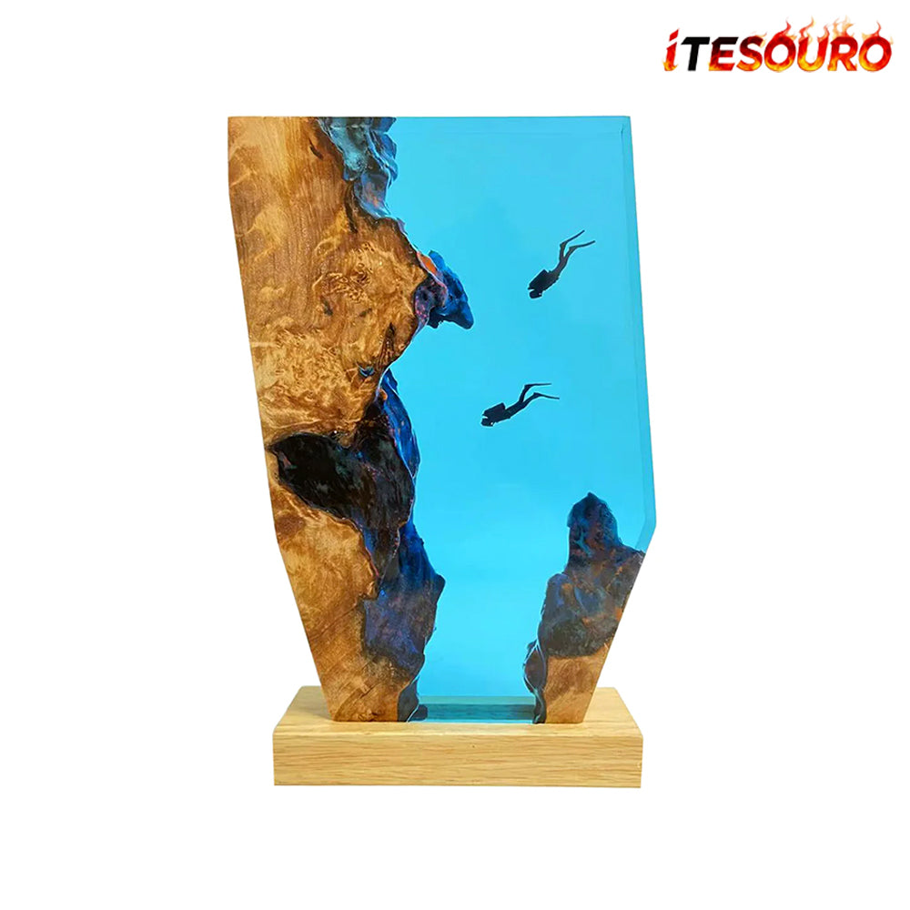 NIKOLATOY®Creative Resin Night Light Desktop Ornament - The underwater world