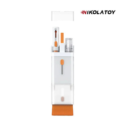 NIKOLATOY®Multi functional notebook computer headphone keyboard efficient cleaning 8-in-1 set