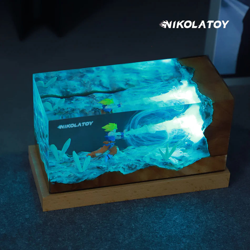 NIKOLATOY®Dragon Ball Z Kakarot Resin RGB Night Light Desktop Decoration