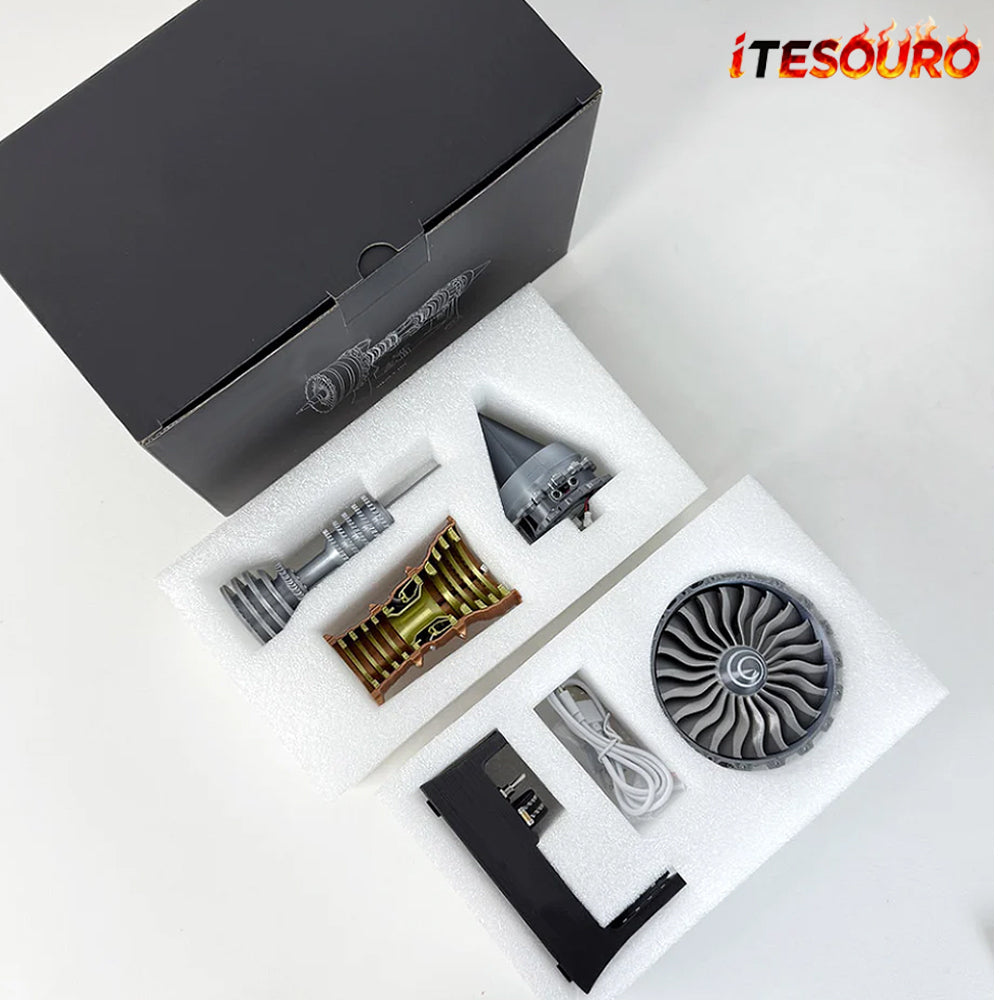 NIKOLATOY® TR900 Turbofan engine model (25cm  10in) flagship version Diy Kits