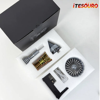 NIKOLATOY® TR900 Turbofan engine model (25cm  10in) flagship version Diy Kits