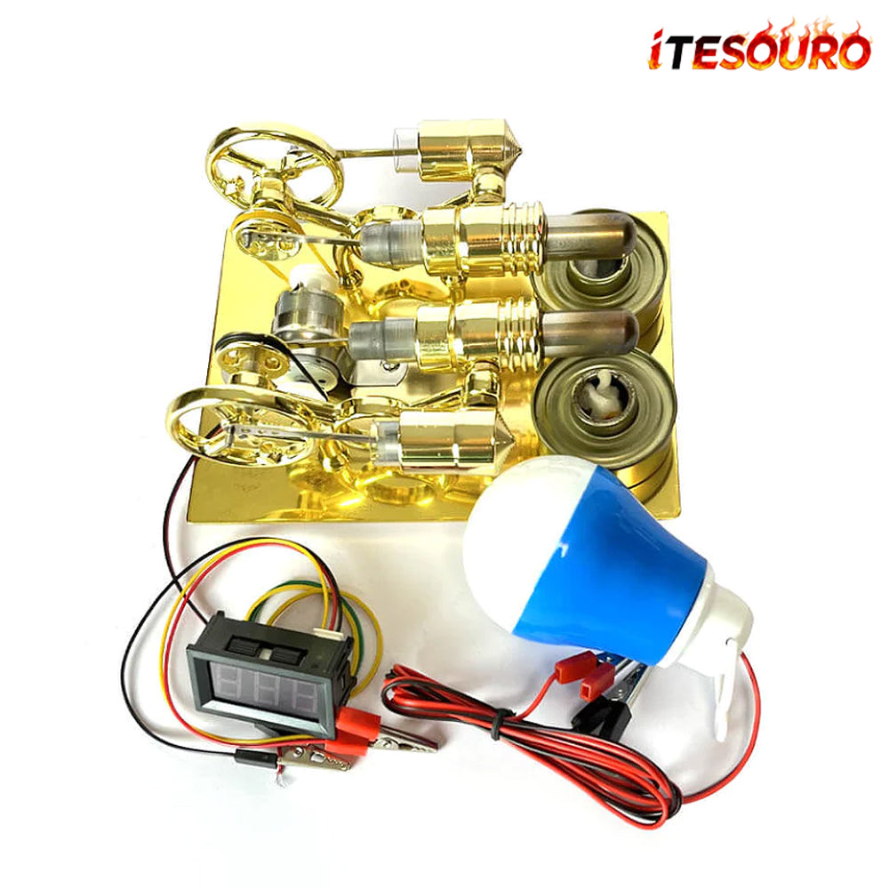 NikolaToy™ Stirling Engine - Golden Crab
