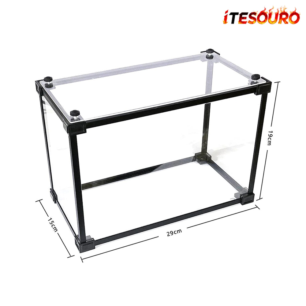 NIKOLATOY® Alloy frame high transparent dust cover storage display box