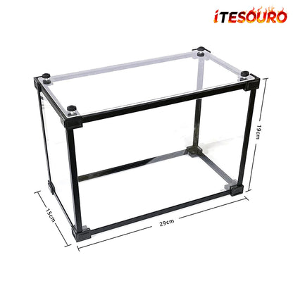 NIKOLATOY® Alloy frame high transparent dust cover storage display box