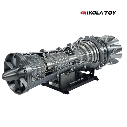 NIKOLATOY® 3D printed Military fighter turbojet engine model