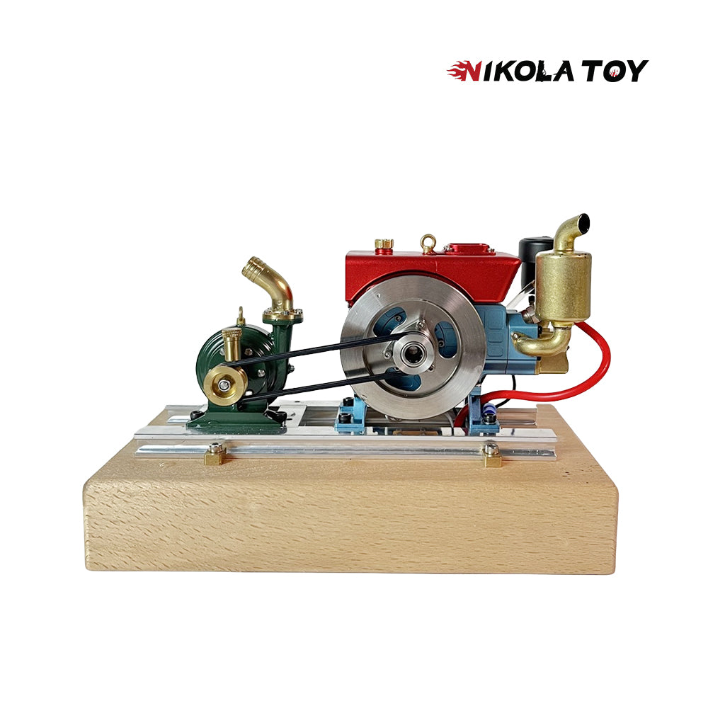 NikolaToy™ MUSA 1/8 2.6cc Mini Single-Cylinder Gas Powered Motor 4-Stroke Engine Model