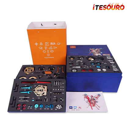 NIKOLATOY® TECHING Alloy Mini Manual Assembly V2 Double-cylinder Model Kits