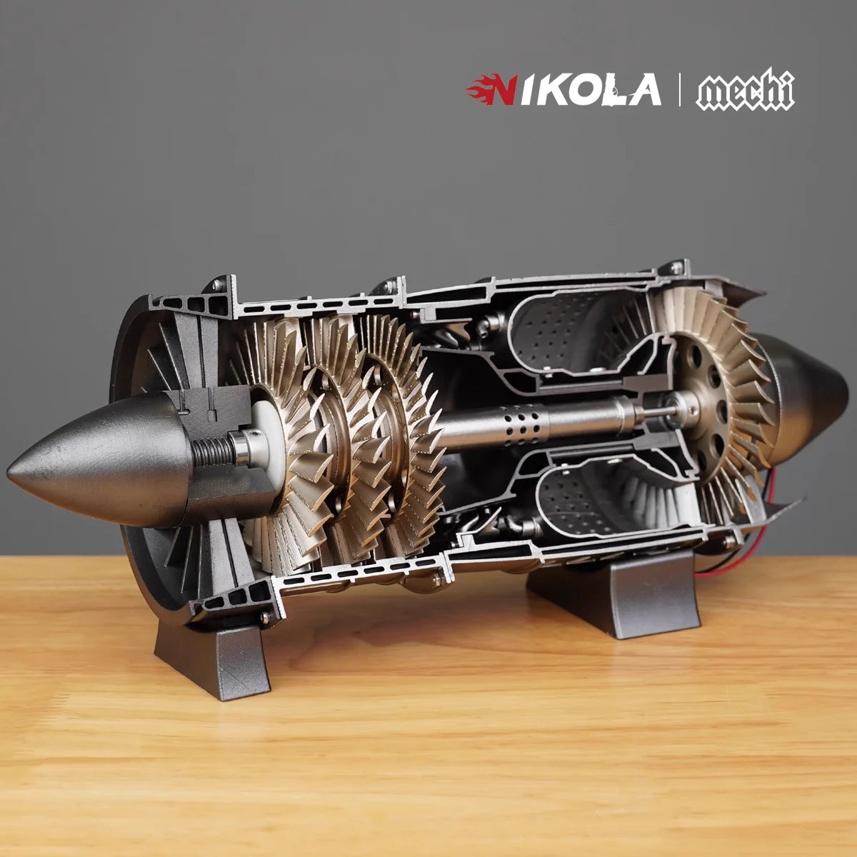 NIKOLATOY® Fighter jet turbojet engine - DIY KIT