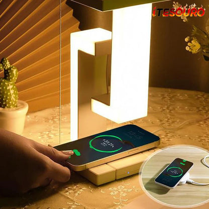 IKOLATOY® tensegrity smart led desk lamp with wireless charger