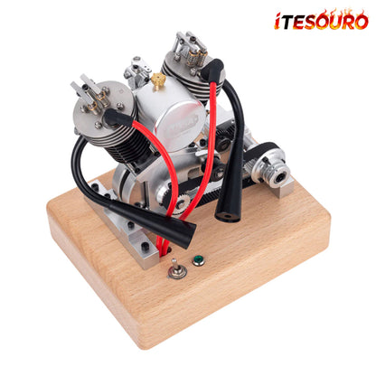 NIKOLATOY® 2025 New Miniature Harley Davidson V2 Real Engine Model