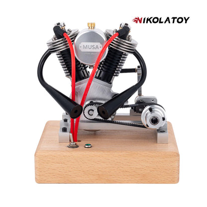 NIKOLATOY® 2025 New Miniature Harley Davidson V2 Real Engine Model