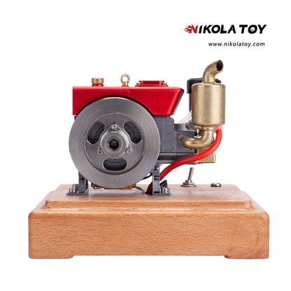 NikolaToy™ MUSA 1/8 2.6cc Mini Single-Cylinder Gas Powered Motor 4-Stroke Engine Model