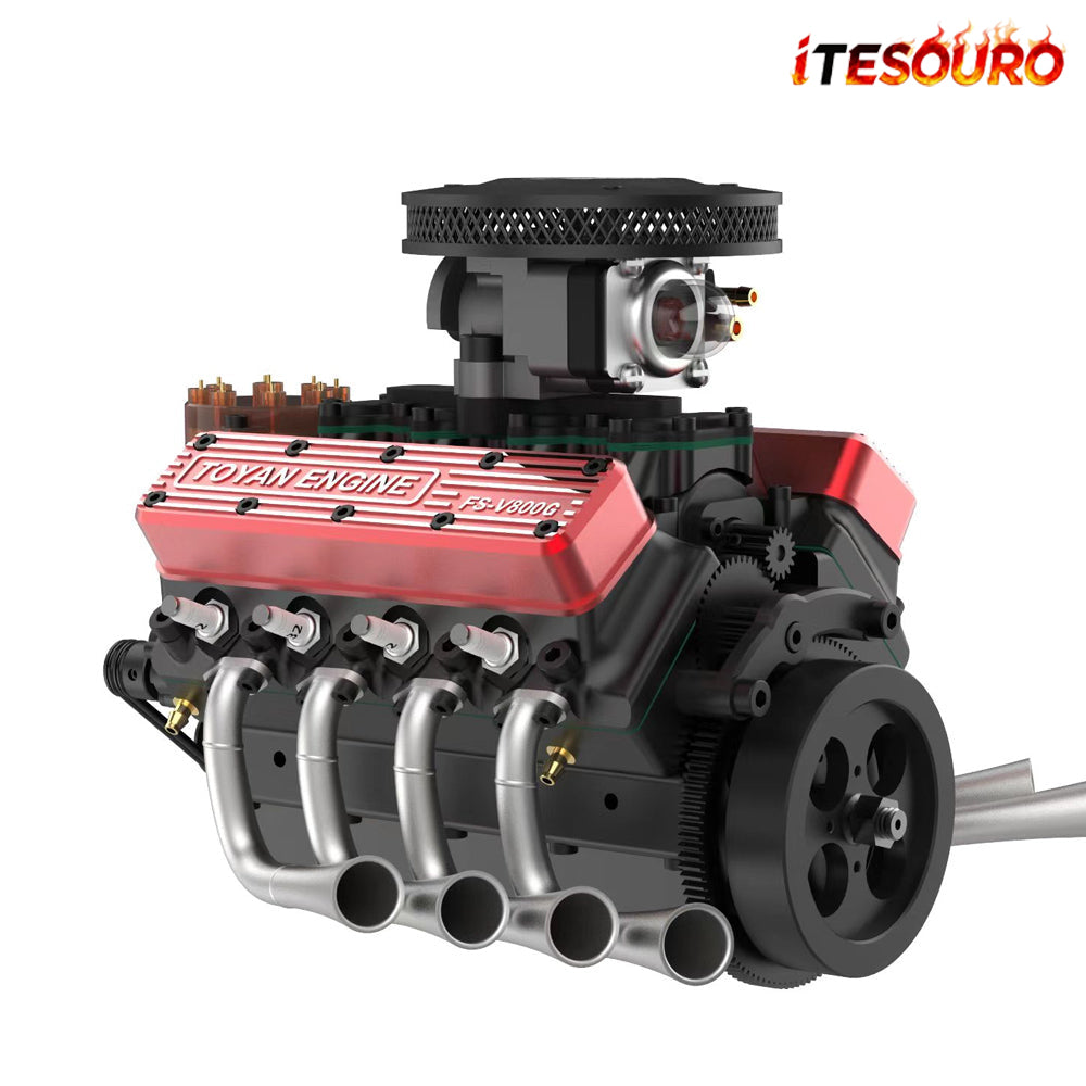 NikolaToy® Toyan V8 Engine FS-V800WGPC 28cc OHV Gasoline Engine Kit+Starter Kit