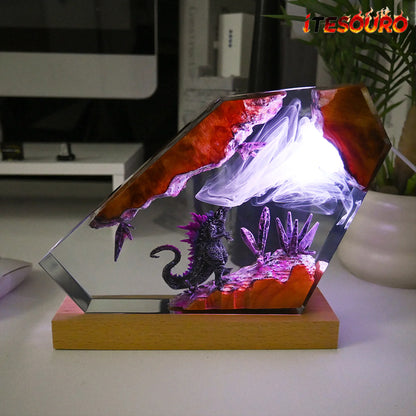 NIKOLATOY®Creative Resin Night Light Desktop Ornament - Godzilla