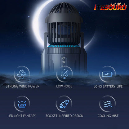 NIKOLATOY®Creative Rocket Desktop Fan – NIKOLA TOY