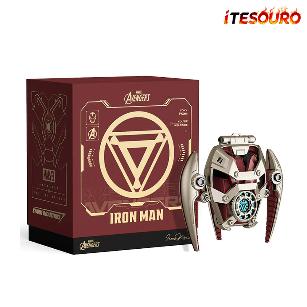 NIKOLATOY® & Marvel Iron Man Mech Bluetooth Noise cancelling Earphones