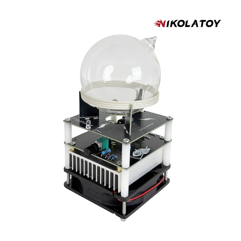 NIKOLATOY® Circular oscillation ion ring xenon glass sphere