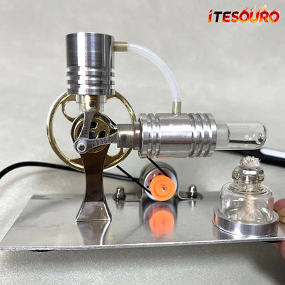 NikolaToy™ L-type Stirling engine model - power generation+LED light