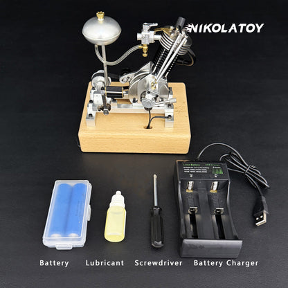 NIKOLATOY®Miniature motorcycle single cylinder engine